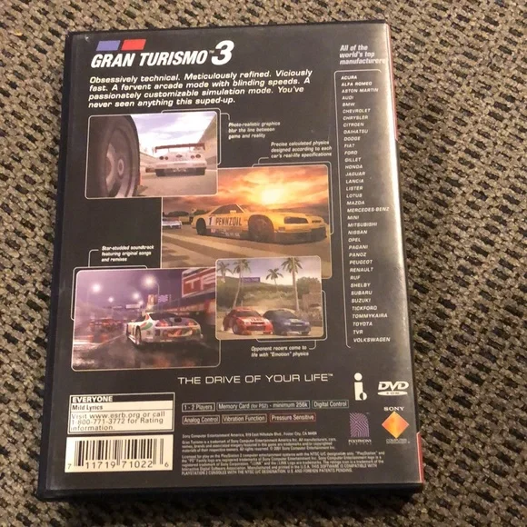 PS2 Gran Turismo 3 A-Spec Greatest Hits - Picture 3 of 3